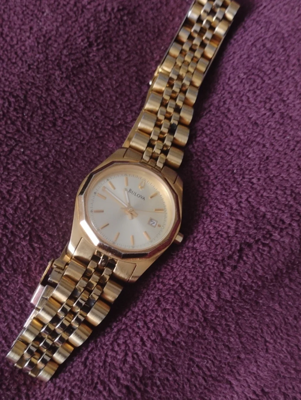 Bulova Gold-Tone Women's Bracelet Watch with Champagne Dial